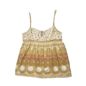 Y2k Juicy Couture Eyelet Printed Camisole